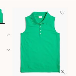 J. Crew Sleeveless Pique Polo Shirt XL NWT Style BG096